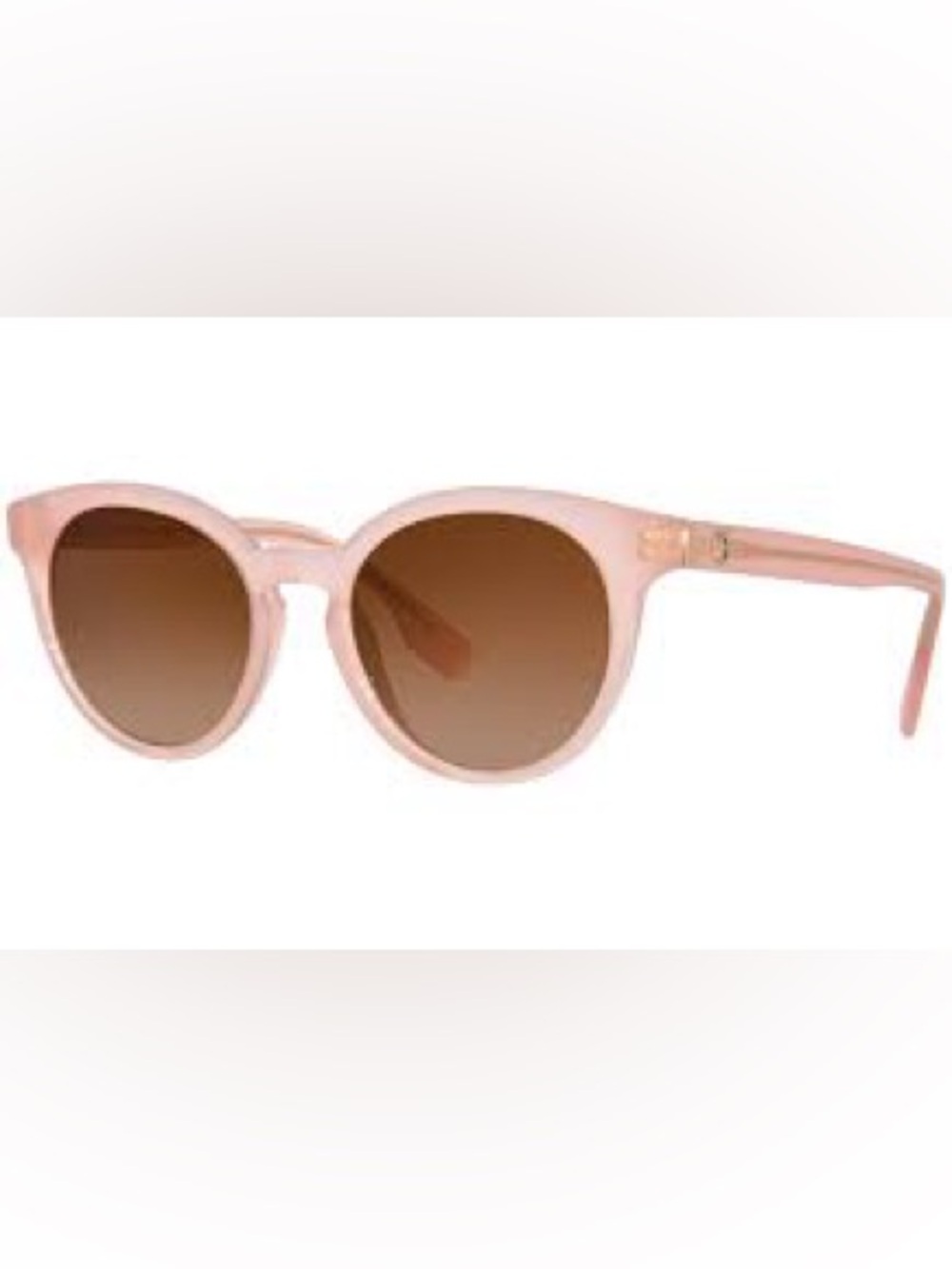 Burberry Pink Round Sunglasses with Brown Gradient Lenses